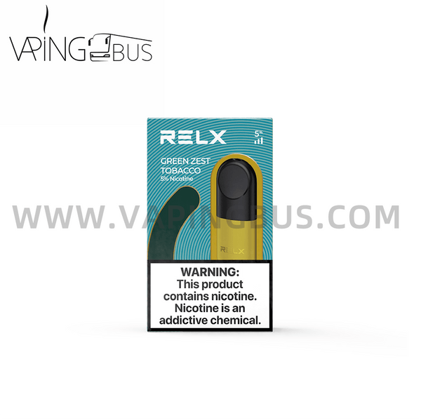 RELX Pod Pro - Green Zest Tobacco - Vapingbus