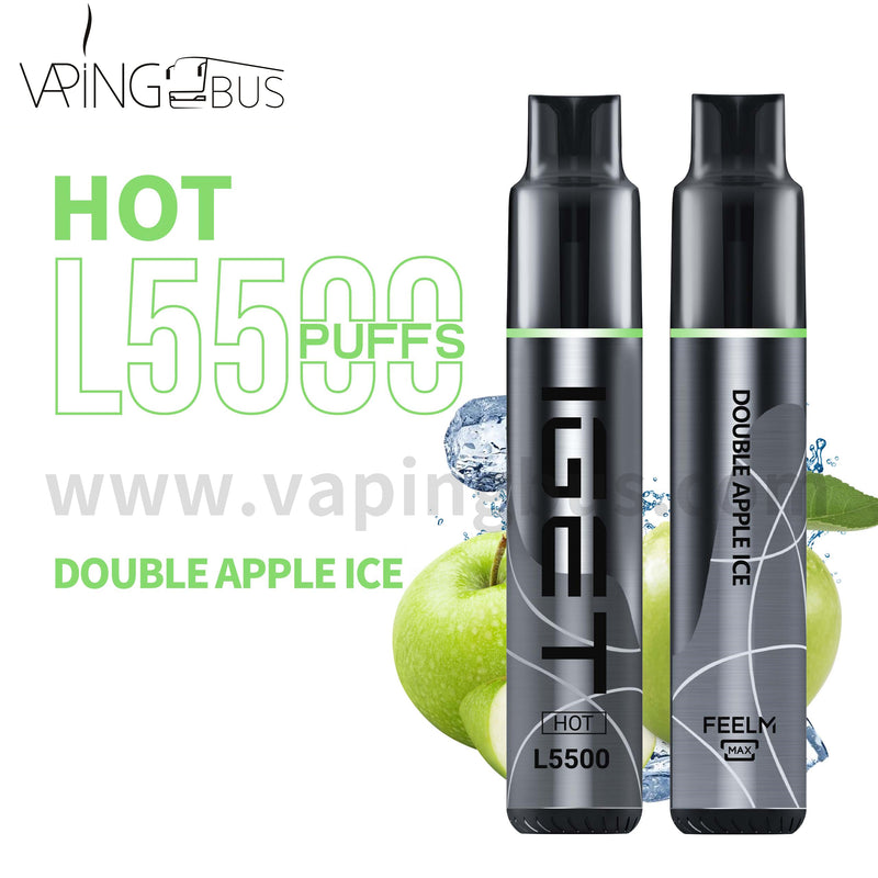 IGET Hot Disposable Vape 5500 Puffs - Double Apple