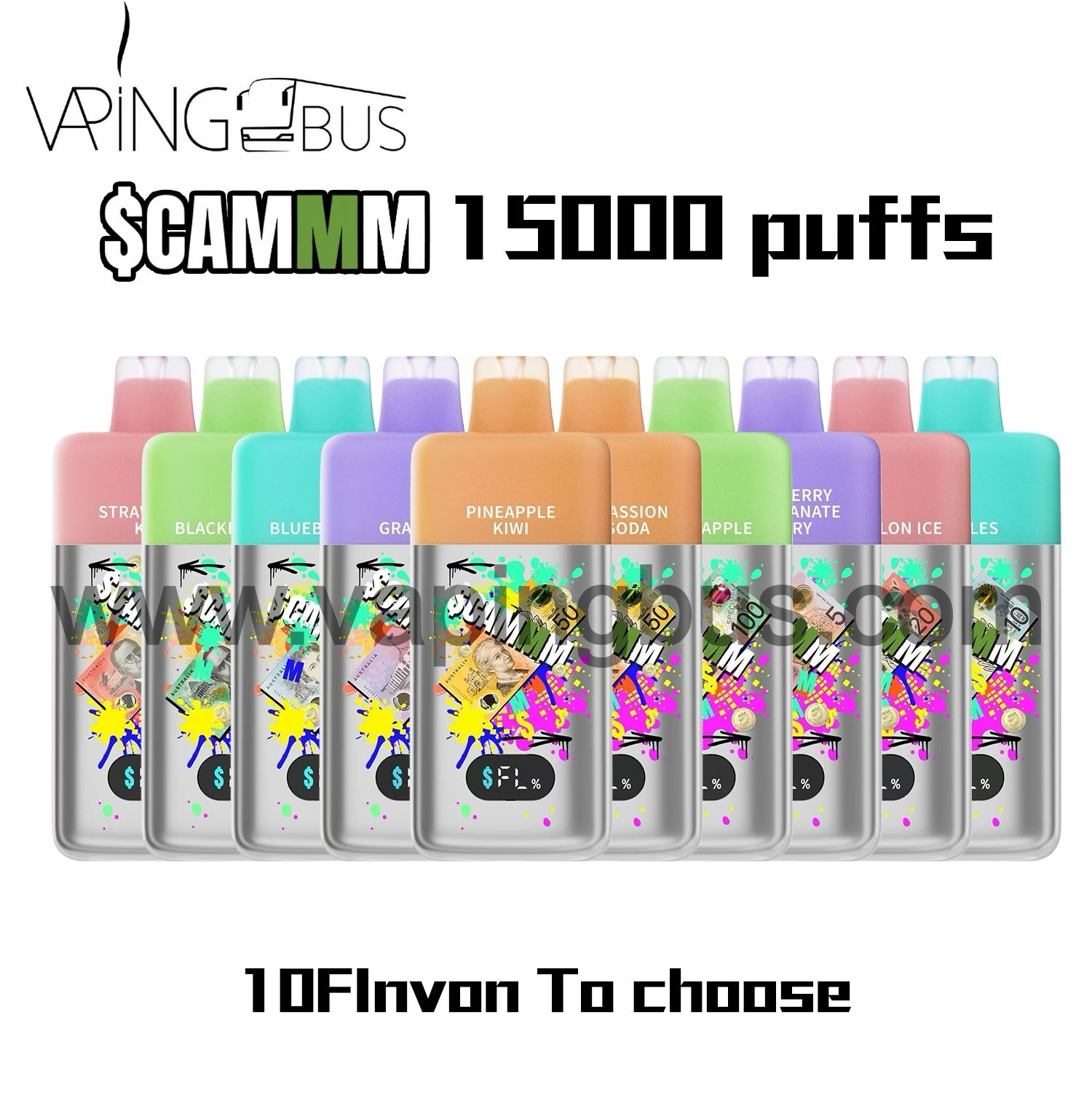 Any 10 x Scam 15000 Puffs Bundle