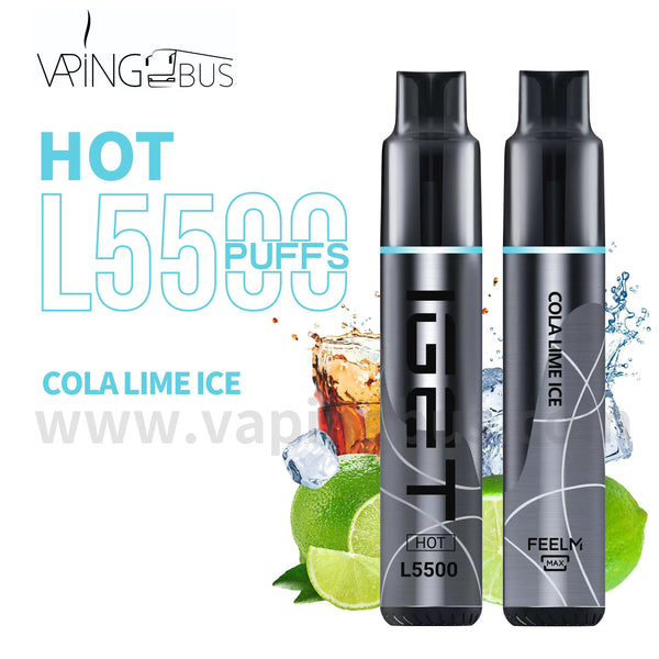 IGET Hot Disposable Vape 5500 Puffs - Cola Lime Ice