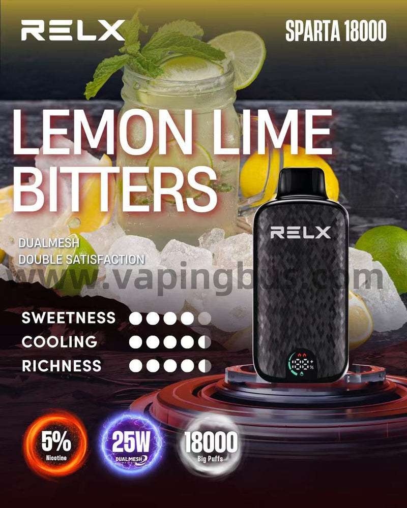 Relx SPARTA 18000 Puffs-Lemon Lime Bitters