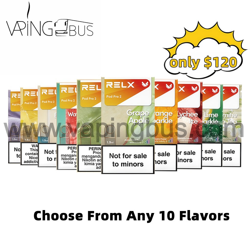 10x  RELX Pro 2 Pod Of Bundle