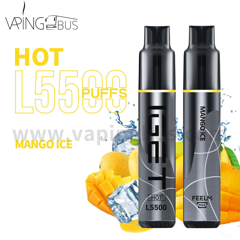 IGET Hot Disposable Vape 5500 Puffs - Mango Ice