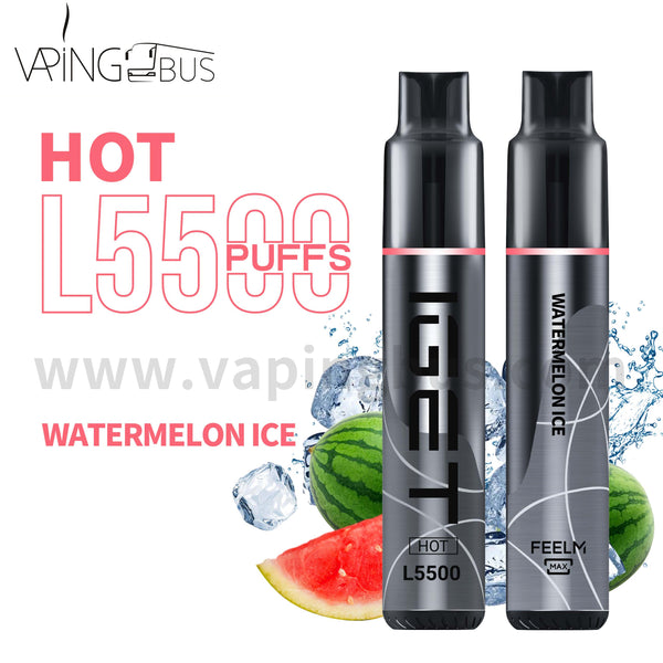 IGET Hot Disposable Vape 5500 Puffs - Watermelon Ice