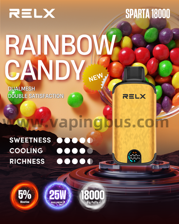 Relx SPARTA 18000 Puffs-Rainbow Candy
