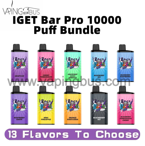 10 x IGET Bar Pro10000 Puffs Bundle