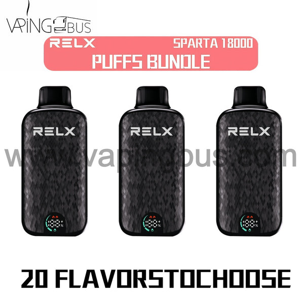 3 x Relx Sparta 18000 Puffs