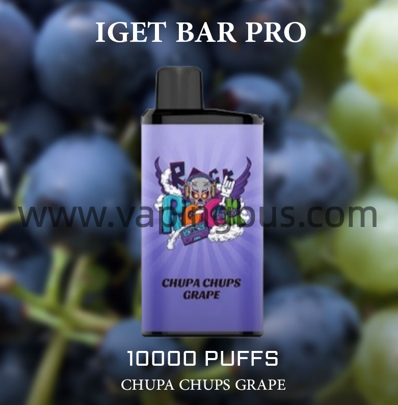 IGET Bar Pro Disposable Vape 10000 Puffs - Chupa Chups Grape