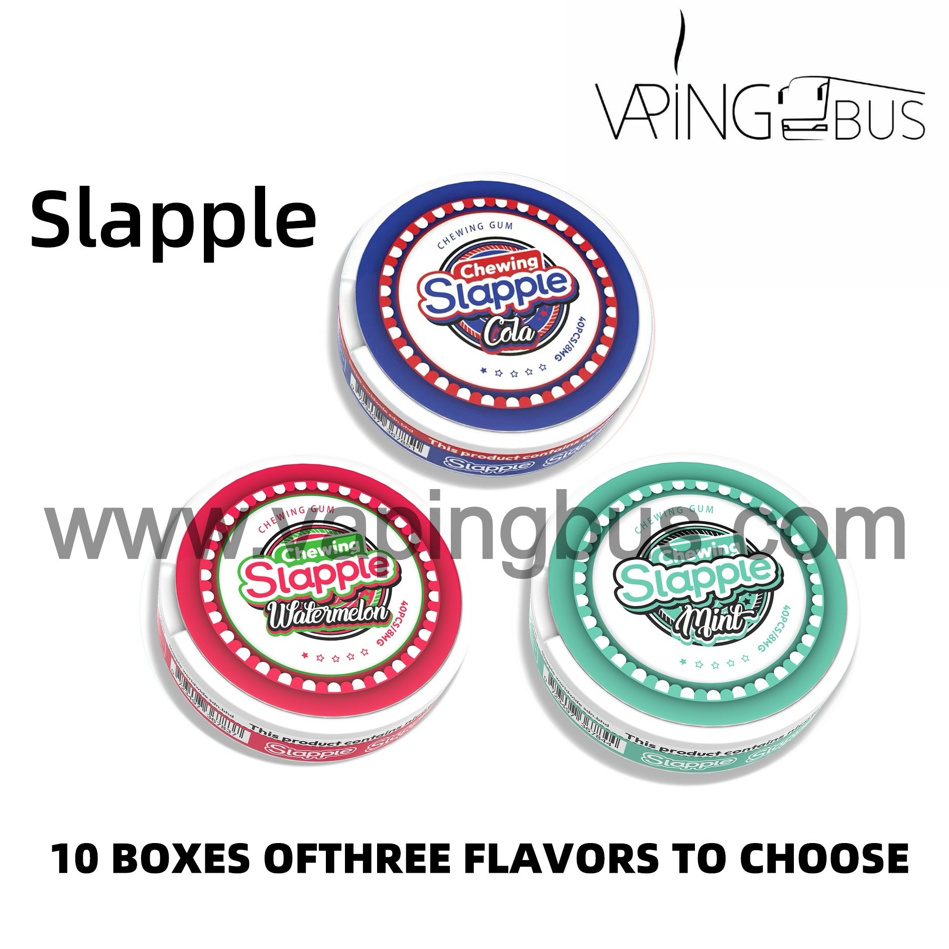 10 x Slapple Chewing Gum（40pcs）