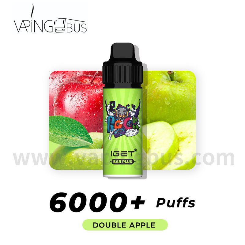 IGET Bar Plus Disposable Vape 6000 Puffs - Double Apple