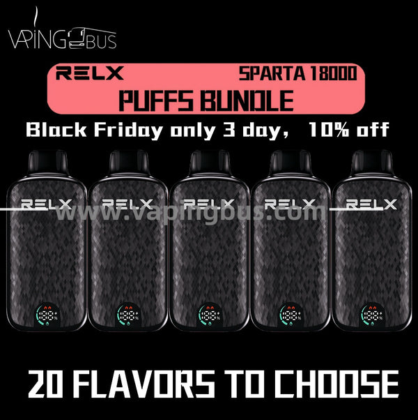 5 x Relx Spatra 18000 Puffs