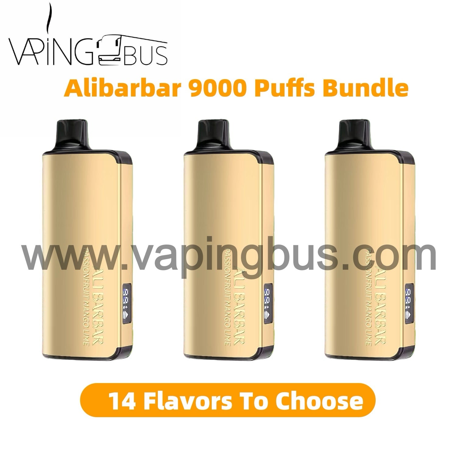3 x Alibarbar 9000 Puffs Bundle