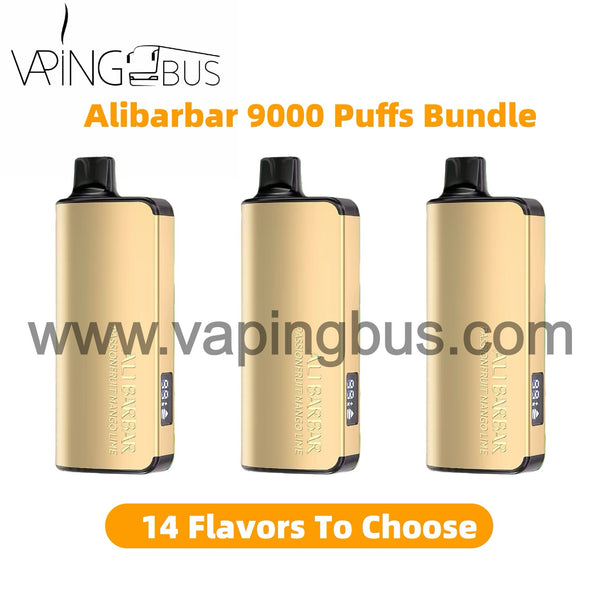 3 x Alibarbar 9000 Puffs Bundle