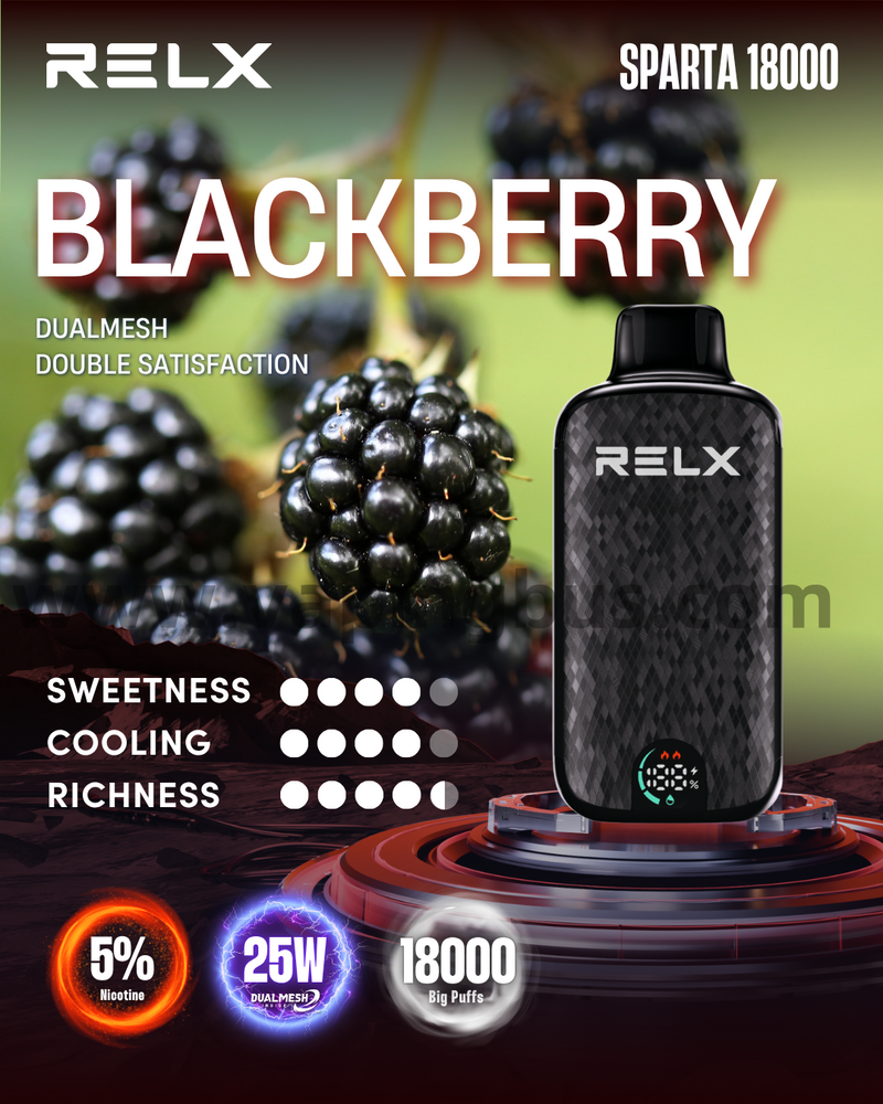 Relx SPARTA 18000 Puffs-Blackberry
