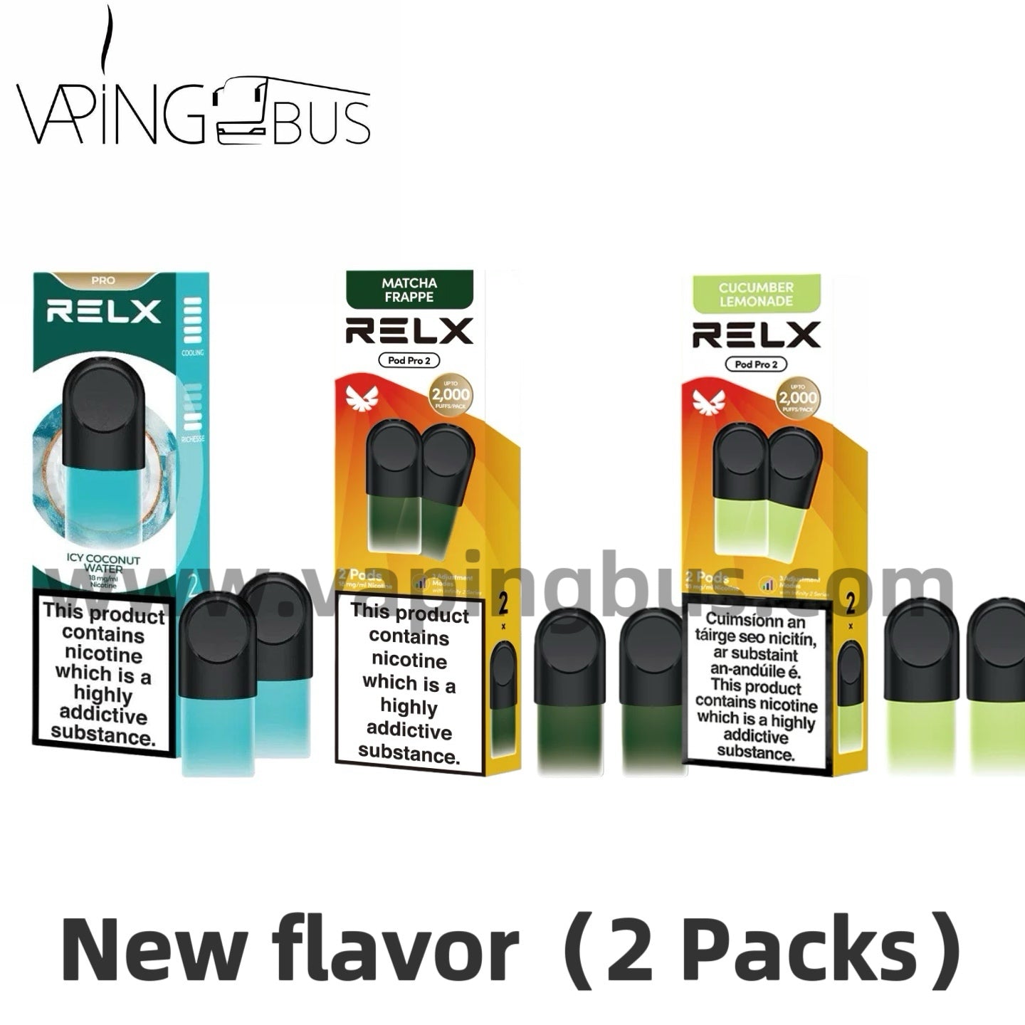 10 x Relx Pod Pro 2（3 Kinds Of New Flvaor）