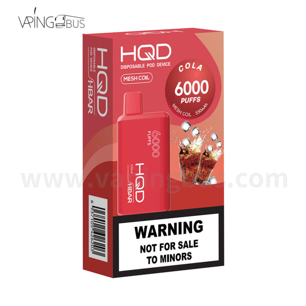 HQD Hbar Disposable Vape 6000 puffs - Cola