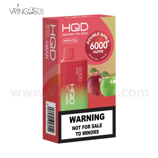 HQD Hbar Disposable Vape 6000 puffs - Double Apple