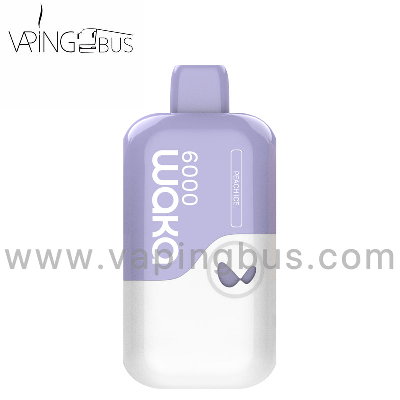 WAKA soMatch Disposable Vape 6000 Puffs - Peach Ice
