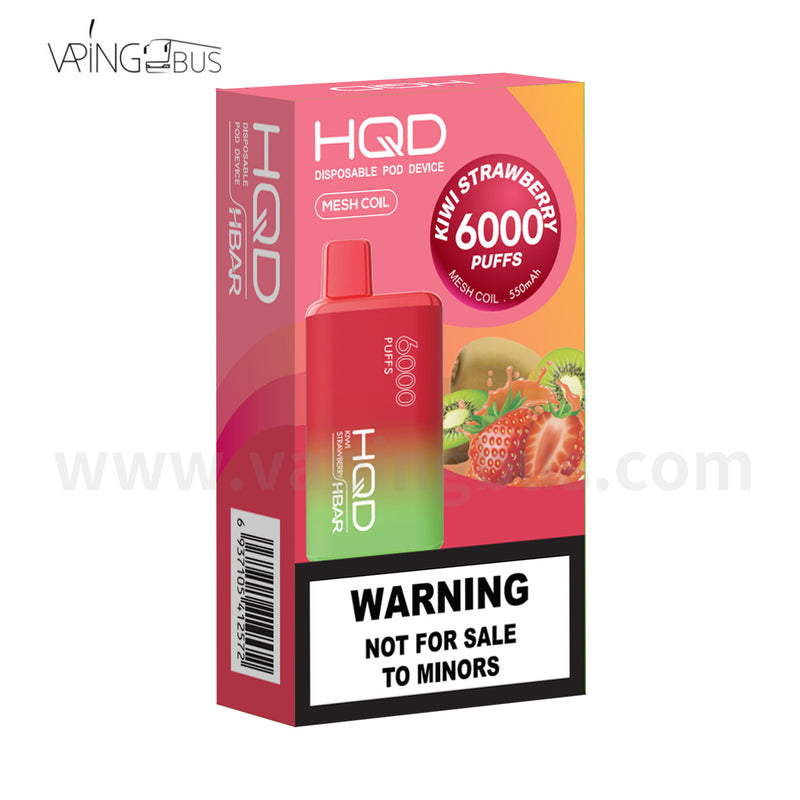 HQD Hbar Disposable Vape 6000 puffs - Kiwi Strawberry