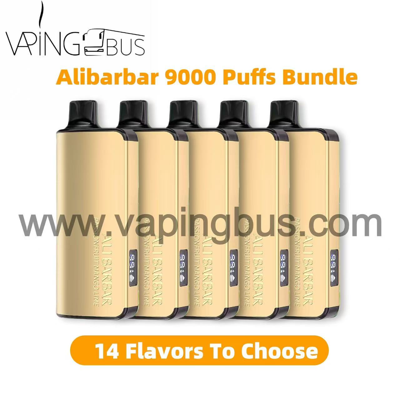 5 x Alibarbar 9000 Puffs Bundle