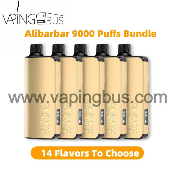 5 x Alibarbar 9000 Puffs Bundle