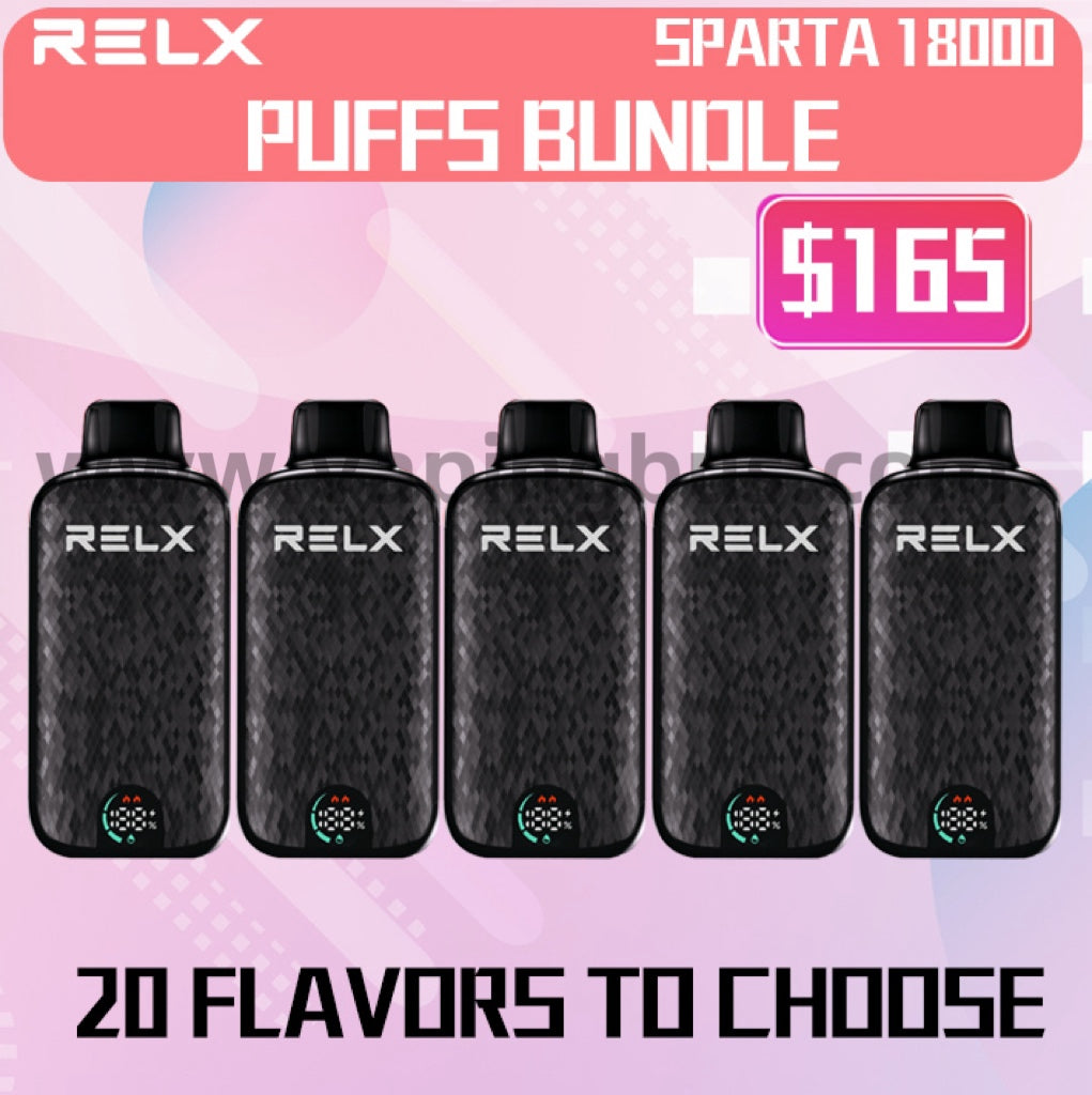 5 x Relx Spatra 18000 Puffs