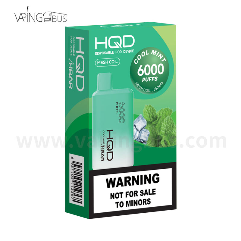 HQD Hbar Disposable Vape 6000 puffs - Cool Mint