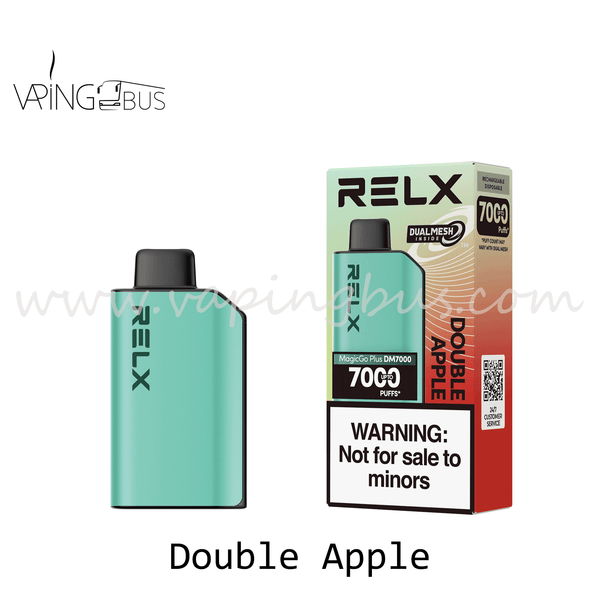 RELX MagicGo Plus Disposable Vape 7000 Puffs - Double Apple - Vapingbus
