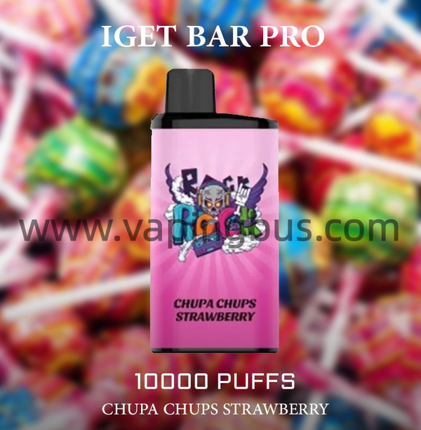 IGET Bar Pro Disposable Vape 10000 Puffs - Chupa Chups Strawberry