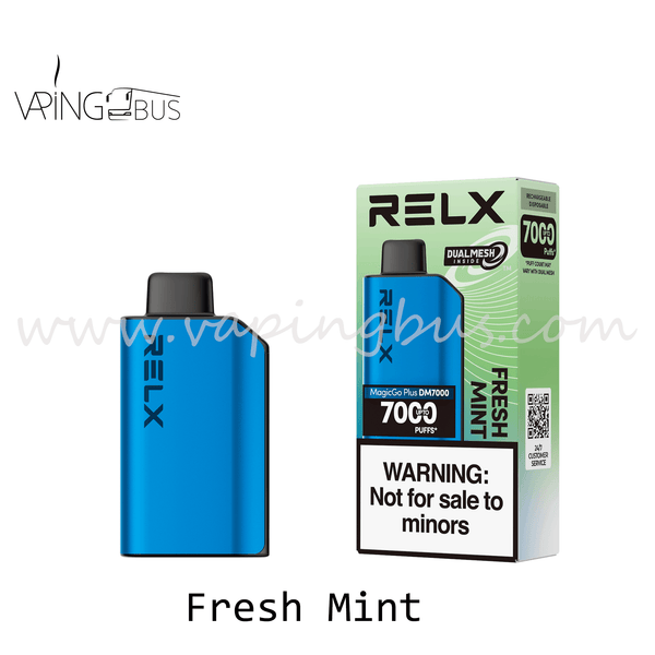 RELX MagicGo Plus Disposable Vape 7000 Puffs - Fresh Mint - Vapingbus