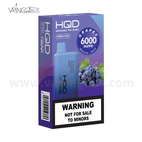 HQD Hbar Disposable Vape 6000 puffs - Grapey