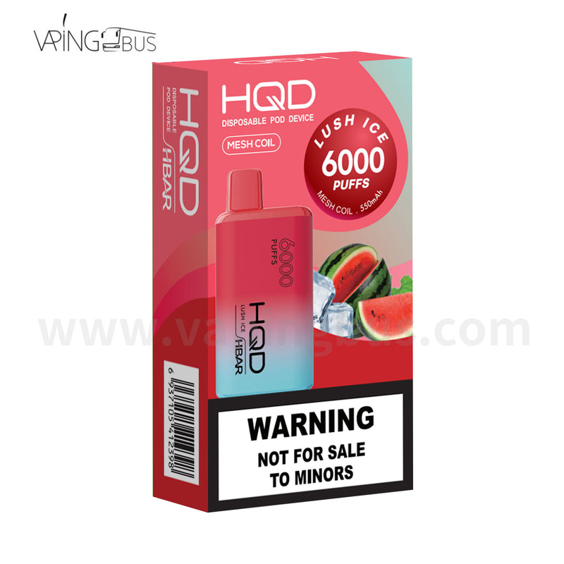 HQD Hbar Disposable Vape 6000 puffs - Lush Ice