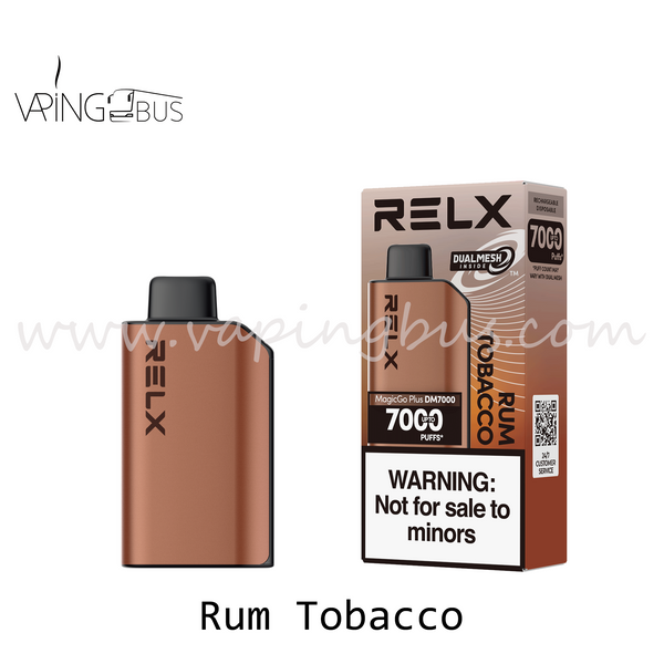 RELX MagicGo Plus Disposable Vape 7000 Puffs - Rum Tobacco