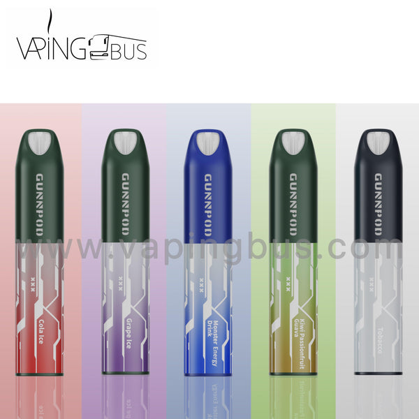 5x GUNNPOD LUME Disposable Vape 5000 Puffs